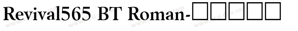 Revival565 BT Roman字体转换